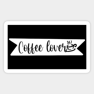 Coffee Lover - Retro Vintage Coffee Typography - Gift Idea for Coffee Lovers and Caffeine Addicts Magnet